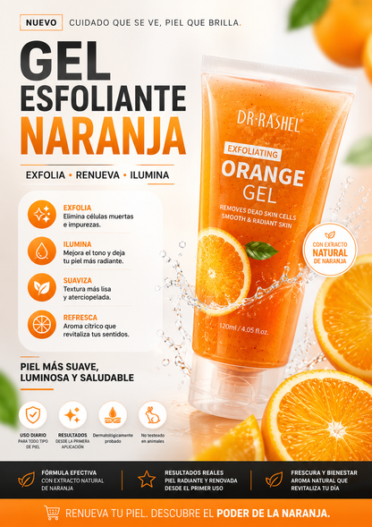 GEL EXFOLIANTE CON ENZIMA DE NARANJA Y VITAMINA C